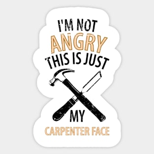 Wood Carpenter Joiner Woodcutter Craftsman Sticker